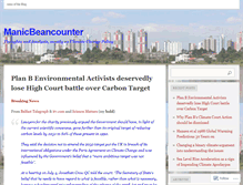 Tablet Screenshot of manicbeancounter.com